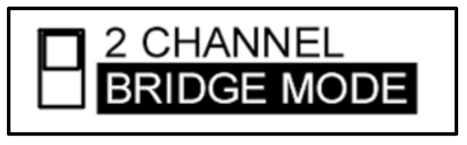 MXA 8400 2 Channel Bridge Mode
