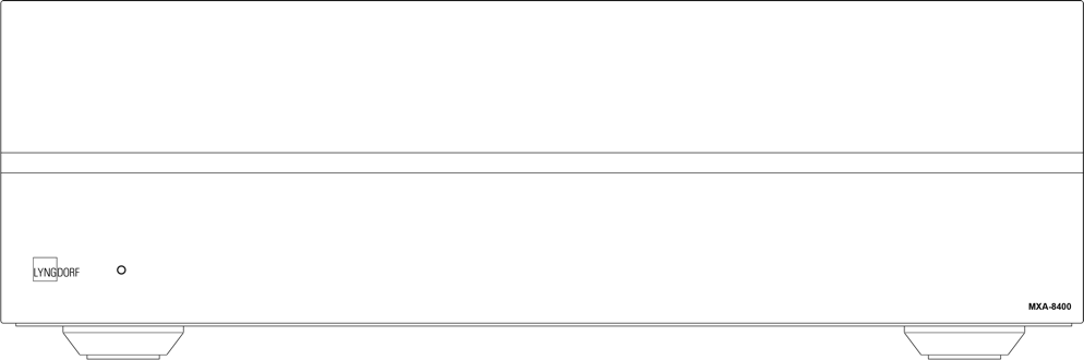 MXA 8400 Front Panel