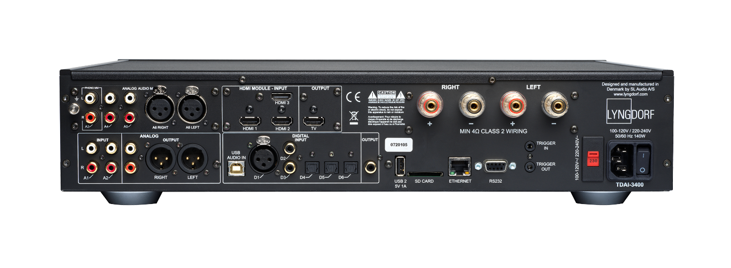 Lyngdorf TDAI 3400 Back