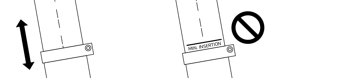 Abbildung: Sattelhöhe / Sitzposition